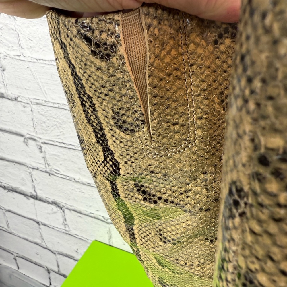 Sam Edelman Sylvia 2 Snakeskin Python Print Tall Knee High Boots Size 6 NEW - Picture 9 of 13